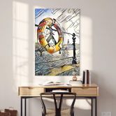 Acrylglasbild Zamart - Kandinsky trifft Hamburg am Hafen 