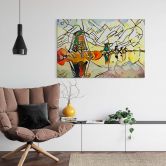 Acrylglasbild Zamart - Kandinsky trifft Niederlande Windmühlen 
