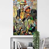 Acrylglasbild Zamart - Zwei Musiker 