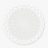 Acrylglasbild, Fensterbild zum Aufhängen Mandala-Blume - Rund 