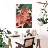 Tableau sur verre acrylique Goed Blauw Golden Panther 