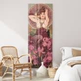 Acrylglasbild Mucha - Edelsteine: Amethyst - Panorama 