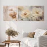 Acrylglasbild Blumenpracht in warmen Pastelltönen - Paksoylu - Panorama 