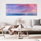 Acrylglas foto Lichtgevende avondlucht bij de zee - Schmucker - Panorama 