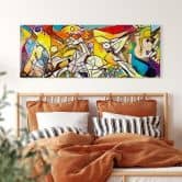 Acrylglasbild Zamart - Hommage an Picasso - Chaos - Panorama 