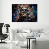 Canvasbillede, Futuristisk abstrakt kat 