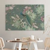 Wandbild Pfau im Tropengarten auf Mosaik - Bloomery Decor - Alu-Dibond 