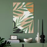 Wandbild Abstrakte Zweige im tropischen Look - Costa - Alu-Dibond 