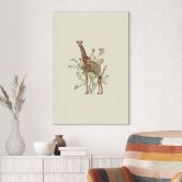 Wandbild Florale Giraffe - Frida Floral Studio - Alu-Dibond 