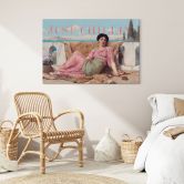 Wandbild Just Chillin - Inspiriert von John William Godward - Alu-Dibond 
