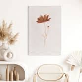 Wanddecoratie wilde bloemen abstract - Goed Blauw - Alu-Dibond 