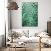 Wandbild Grüne Palmenblätter - Alu-Dibond 
