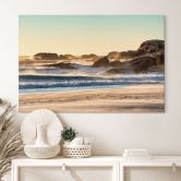 Wandbild Strandküste bei Sonnenaufgang in Afrika - Hugonnard - Alu-Dibond 