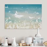 Wandbild Unterwasserwelt-Paradies - Ombre - Kikki Belle - Alu-Dibond 