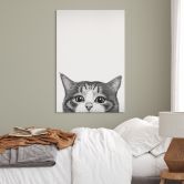 Wandbild Neugierige Katze - Korenkova - Alu-Dibond 