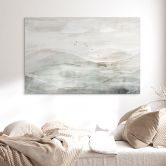 Wandbild Neblige Berglandschaft Aquarell - Ms Tiff - Alu-Dibond 