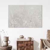 Wandbild Pflanzen in Weiß im modernen Design - Ms Tiff - Alu-Dibond 