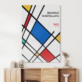 Wandbild Retro Bauhaus Ausstellung 1923 - Retrodrome - Alu-Dibond 