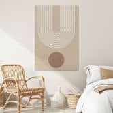 Wandbild Abstrakte Geometrie in Balance - Ristova - Alu-Dibond 