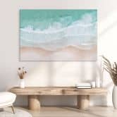 Wandbild Sanfte Wellen am Strand - Sisi & Seb - Alu-Dibond 
