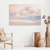 Wandbild Sonnenuntergang über Strand und Meer - Sisi & Seb - Alu-Dibond 
