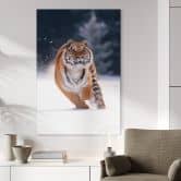 Wandbild Sibirischer Tiger im Schnee - van Duijn - Alu-Dibond 
