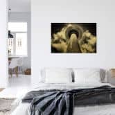 Alu-Dibond mit Goldeffekt Brown - Fernsehturm Berlin 