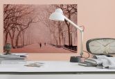 Alu-Dibond-Kupfereffekt - Winter im Central Park 