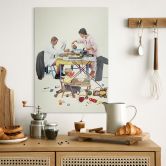 Wandbild Kurt Ard - Hier brennt was an... (1960) - Alu-Dibond 