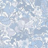 Architects Paper Vliestapete Floral Impression Blumentapete floral grau, blau, weiß 