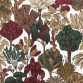Architects Paper Vliestapete Floral Impression Dschungeltapete tropisch rot, beige, braun, grün, gelb 