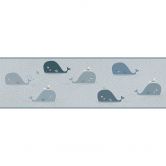 A.S. Création Lovely Kids Frise autocollante enfant - Gris 