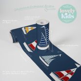 Lovely Kids selbstklebende Kinderzimmer Bordüre Sailor Friends mit Segelbooten 