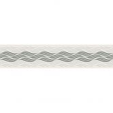 A.S. Création selbstklebende Bordüre Only Borders mit Wellen Muster metallic, schwarz, weiß 