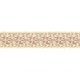 A.S. Création selbstklebende Bordüre Only Borders mit Wellen Muster beige, braun, metallic 