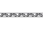 A.S. Création Bordüre Only Borders Borte mit Ornamenten barock selbstklebend schwarz, weiß 