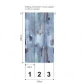 Fotobehang in blauwgrijs - modern designbehang met textuur - Vliesbehang 