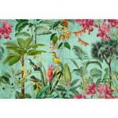 Livingwalls papier peint photo ARTist Tropical Paradise Oiseaux et papillons verts 