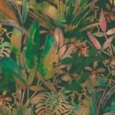 Fototapete Floral Jungle in grün gelb - Vliestapete Designwalls 2 - 2,55 x 3,5 m 