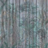 Fototapete Holztapeten LeavesOnWall in grau braun - Vliestapete Designwalls 2 - 2,55 x 3,5 m 