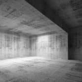Fototapete Betonoptik ConcreteRoom in grau weiß - Vliestapete Designwalls 2 - 2,55 x 3,5 m 