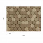 Geometrisk GraphicBlocks2 beige brun - non-woven tapet Designwalls 2 - 2,55 x 3,5 m 