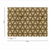 Geometric GraphicTriang1 beige brun - non-woven tapet Designwalls 2 - 2,55 x 3,5 m 
