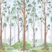Fototapete Blumen Forest in grau braun - Vliestapete Designwalls 2 - 2,55 x 3,5 m 