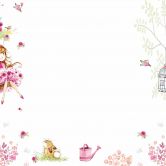 Fototapete Kinderzimmer SwingPrincess weiß rosa - Vliestapete Designwalls 2 - 2,55 x 3,5 m 