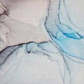 Fototapete Design MarbleBlue in grau blau - Vliestapete Designwalls 2 - 2,55 x 3,5 m 