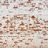 Fototapete Backste IndustrialWall weiß orange - Vliestapete Designwalls 2 - 2,55 x 3,5 m 