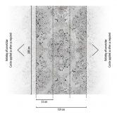 Papier peint baroque gris argenté - papier peint intissé design ornemental - papier peint élégant 