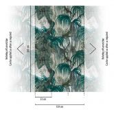 Fototapete Dschungel in Grüntönen - Vliestapete mit Tropenmotiven - Exotisches Design 