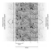 Zebra behang zwart wit - vliesbehang met dierenprint voor woonkamer & slaapkamer 